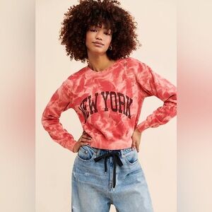 Free People x Riley Vintage 1880 East Coast New York Rhinestone Sweatshirt
